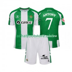 Maillot Real Betis Antony 7 Domicile Tenue pour Enfant 2025-2026 Manche Courte
