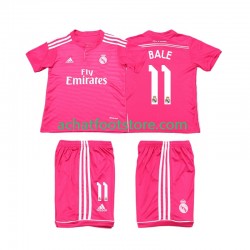 Maillot Real Madrid Bale 11 Rétro Extérieur Tenue pour Enfant 2014 2015 Manche Courte