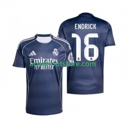 Maillot Real Madrid Endrick 16 Extérieur Tenue pour Homme 2025-2026 Manche Courte