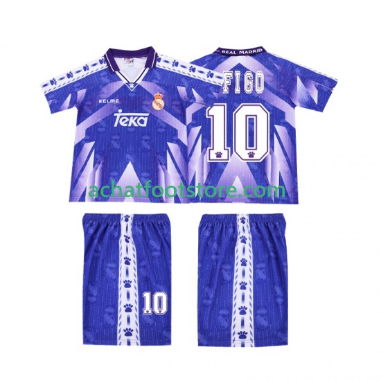 Maillot Real Madrid FIGO 10 - Rétro Extérieur Tenue pour Enfant 1996 2004 Manche Courte