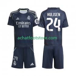 Maillot Real Madrid Huijsen 24 Extérieur Tenue pour Enfant 2025-2026 Manche Courte