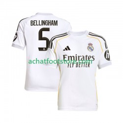 Maillot Real Madrid Jude Bellingham 5 Domicile Tenue pour Homme 2025-2026 Manche Courte
