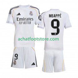 Maillot Real Madrid Mbappé Kylian 9 Domicile Tenue pour Enfant 2025-2026 Manche Courte