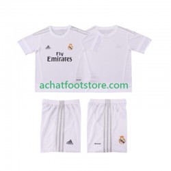 Maillot Real Madrid Rétro Domicile Tenue pour Enfant 2015 2016 Manche Courte