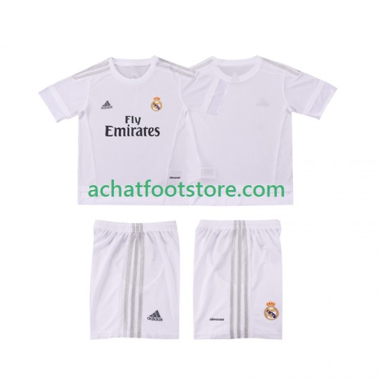 Maillot Real Madrid Rétro Domicile Tenue pour Enfant 2015 2016 Manche Courte