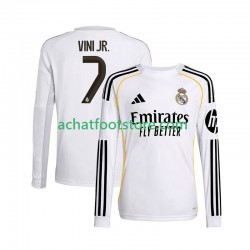 Maillot Real Madrid Vinicius Junior 7 Domicile Tenue pour Homme 2025-2026 Manche Longue