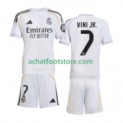 Maillot Real Madrid Vinicius Junior 7 Domicile Tenue pour Enfant 2025-2026 Manche Courte