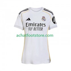 Maillot Real Madrid Domicile Tenue pour Femme 2025-2026 Manche Courte