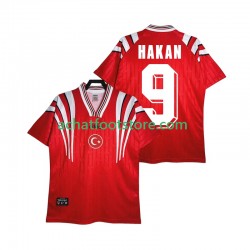 Maillot Turquie HAKAN 9 Rétro Domicile Tenue pour Homme 1996 Manche Courte Maillot Turquie HAKAN 9 Rétro Domicile Tenue pour Homme 1996 Manche Courte