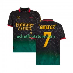 Maillot AC Milan Santiago Gimenez 7 4ème Tenue pour Homme 2024-2025 Manche Courte