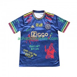 Maillot Ajax Amsterdam Bob Marley Special Blue Domicile Tenue pour Homme 2025 Manche Courte