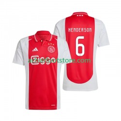 Maillot Ajax Amsterdam Henderson 6 Domicile Tenue pour Homme 2024-2025 Manche Courte