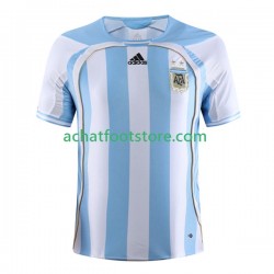 Maillot Argentine Rétro Domicile Tenue pour Homme 2006 Manche Courte