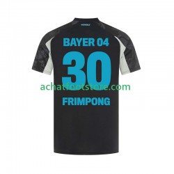 Maillot Bayer 04 Leverkusen Frimpong 30 3ème Tenue pour Homme 2024-2025 Manche Courte