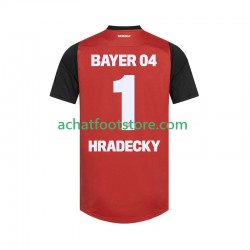 Maillot Bayer 04 Leverkusen HRADECKY 1 Domicile Tenue pour Homme 2024-2025 Manche Courte