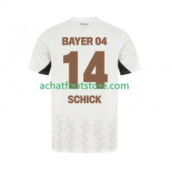 Maillot Bayer 04 Leverkusen Patrik Schick 14 Extérieur Tenue pour Homme 2024-2025 Manche Courte
