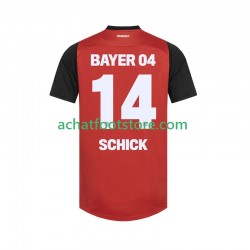 Maillot Bayer 04 Leverkusen Patrik Schick 14 Domicile Tenue pour Homme 2024-2025 Manche Courte