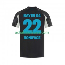 Maillot Bayer 04 Leverkusen Victor Boniface 22 3ème Tenue pour Homme 2024-2025 Manche Courte