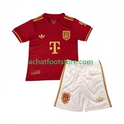 Maillot Bayern Munich 125th Anniversary Red Domicile Tenue pour Enfant 2024-2025 Manche Courte