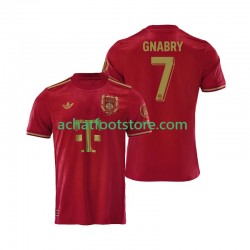 Maillot Bayern Munich 125th Anniversary Serge Gnabry 7 Red Domicile Tenue pour Homme 2024-2025 Manche Courte Maillot Bayern Munich 125th Anniversary Serge Gnabry 7 Red Domicile Tenue pour Homme 2024-2025 Manche Courte