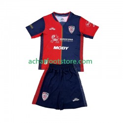 Maillot Cagliari Domicile Tenue pour Enfant 2024-2025 Manche Courte