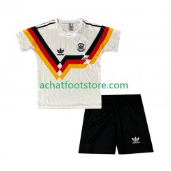 Maillot Allemagne Rétro Domicile Tenue pour Enfant 1990 Manche Courte