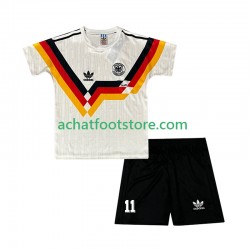Maillot Allemagne Klose 11 Rétro Domicile Tenue pour Enfant 1990 Manche Courte