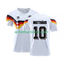 Maillot Allemagne Matthaus 10 Rétro Domicile Tenue pour Homme 1990 Manche Courte Maillot Allemagne Matthaus 10 Rétro Domicile Tenue pour Homme 1990 Manche Courte