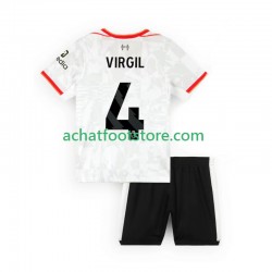 Maillot Liverpool VIRGIL 4 3ème Tenue pour Enfant 2024-2025 Manche Courte
