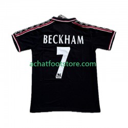 Maillot Manchester United Beckham 7 Rétro 3ème Tenue pour Homme 1988 2002 Manche Courte