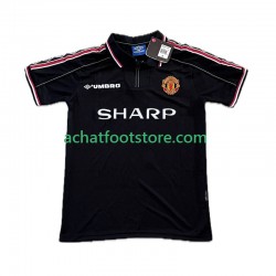 Maillot Manchester United Beckham 7 Rétro 3ème Tenue pour Homme 1988 2002 Manche Courte