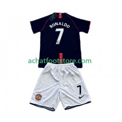 Maillot Manchester United Cristiano Ronaldo 7 Rétro Extérieur Tenue pour Enfant 2007 2008 Manche Courte