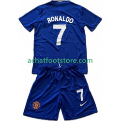 Maillot Manchester United Cristiano Ronaldo 7 Rétro 3ème Tenue pour Enfant 2008 2009 Manche Courte