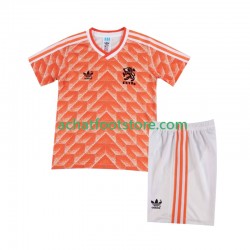 Maillot Pays-Bas Rétro Domicile Tenue pour Enfant 1988 Manche Courte