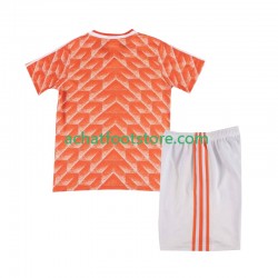 Maillot Pays-Bas Rétro Domicile Tenue pour Enfant 1988 Manche Courte