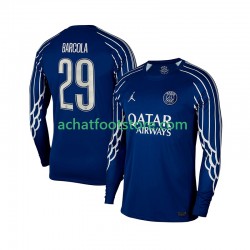 Maillot Paris Saint-Germain Bradley Barcola 29 4ème Tenue pour Homme 2024-2025 Manche Longue