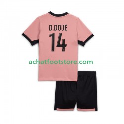 Maillot Paris Saint-Germain Desire Doue 14 3ème Tenue pour Enfant 2024-2025 Manche Courte