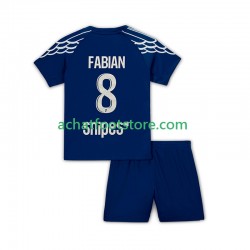 Maillot Paris Saint-Germain Fabian 8 4ème Tenue pour Enfant 2024-2025 Manche Courte