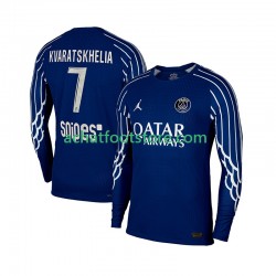 Maillot Paris Saint-Germain Khvicha Kvaratskhelia 7 4ème Tenue pour Homme 2024-2025 Manche Longue