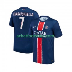 Maillot Paris Saint-Germain Khvicha Kvaratskhelia 7 Domicile Tenue pour Homme 2024-2025 Manche Courte