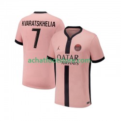 Maillot Paris Saint-Germain Khvicha Kvaratskhelia 7 3ème Tenue pour Homme 2024-2025 Manche Courte