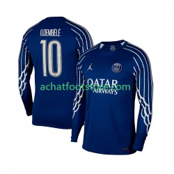 Maillot Paris Saint-Germain Ousmane Dembele 10 4ème Tenue pour Homme 2024-2025 Manche Longue
