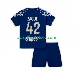 Maillot Paris Saint-Germain Zague 42 4ème Tenue pour Enfant 2024-2025 Manche Courte