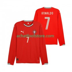 Maillot Portugal Cristiano Ronaldo 7 Domicile Tenue pour Homme 2025 Manche Longue