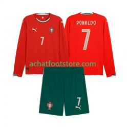 Maillot Portugal Crstiano Roanldo 7 Domicile Tenue pour Enfant 2025 Manche Longue Maillot Portugal Crstiano Roanldo 7 Domicile Tenue pour Enfant 2025 Manche Longue