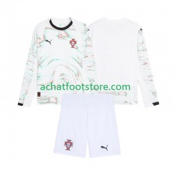 Maillot Portugal Extérieur Tenue pour Enfant 2025 Manche Longue Maillot Portugal Extérieur Tenue pour Enfant 2025 Manche Longue
