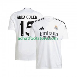 Maillot Real Madrid ARDA GuLER 15 Domicile Tenue pour Homme 2024-2025 Manche Courte