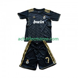 Maillot Real Madrid Cristiano Ronaldo 7 Rétro Extérieur Tenue pour Enfant 2011 2012 Manche Courte