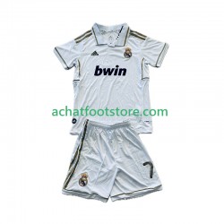 Maillot Real Madrid Cristiano Ronaldo 7 Rétro Domicile Tenue pour Enfant 2011 2012 Manche Courte