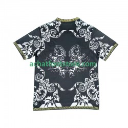 Maillot Real Madrid Versace Black Edition Domicile Tenue pour Homme 2024-2025 Manche Courte
